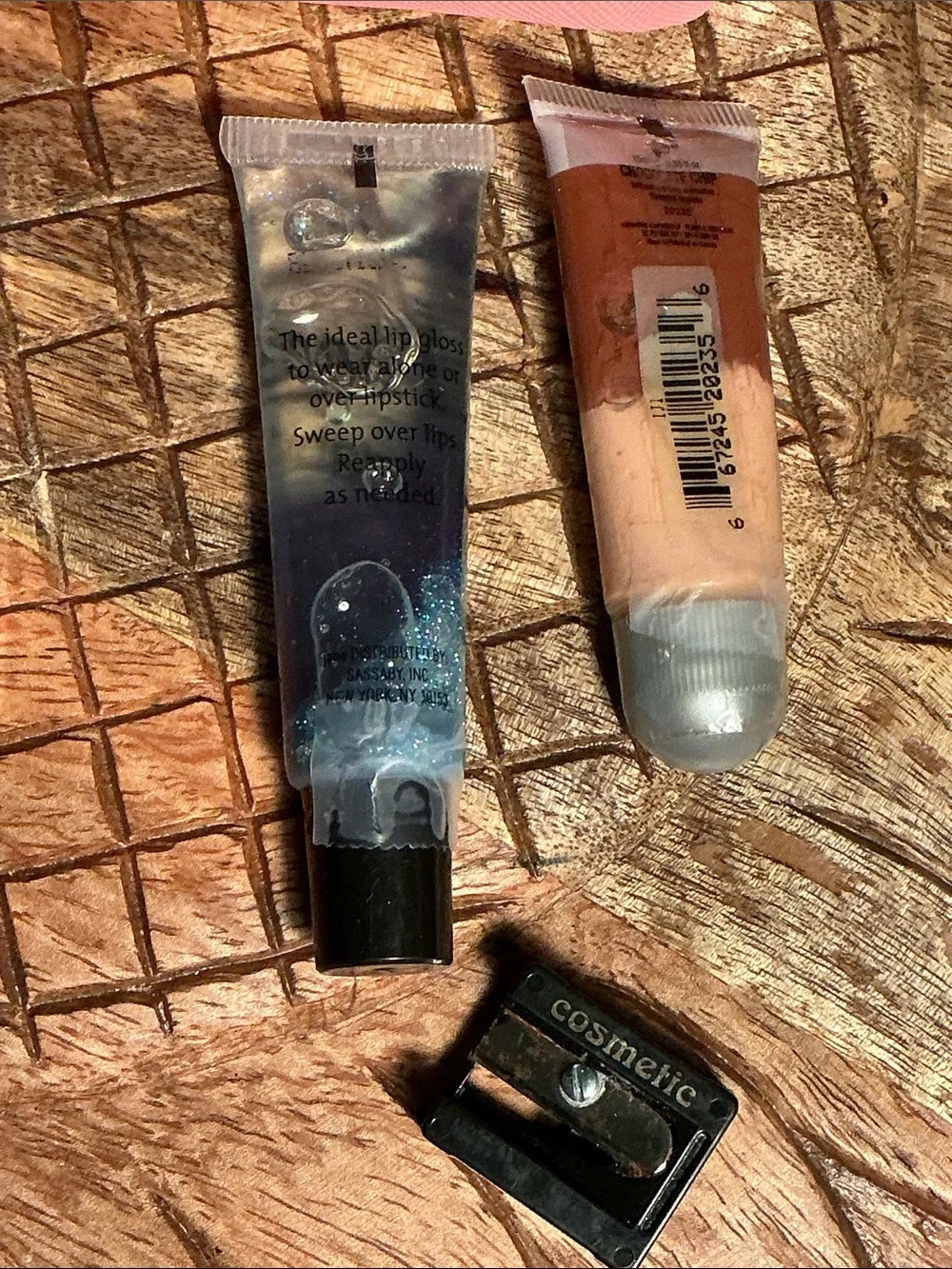 💄NWT GLAM pouch w/ Gold & Silver Shimmer Eyeshadow Palette and lip extras 7 pc.